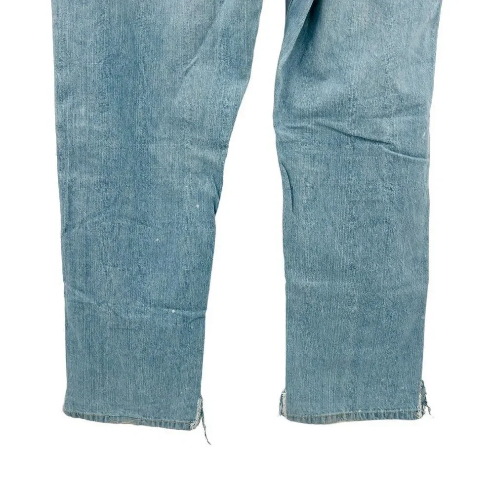 Mens Revolve Distressed Light Wash Jeans Size 40 X 32 - Picture 9 of 16